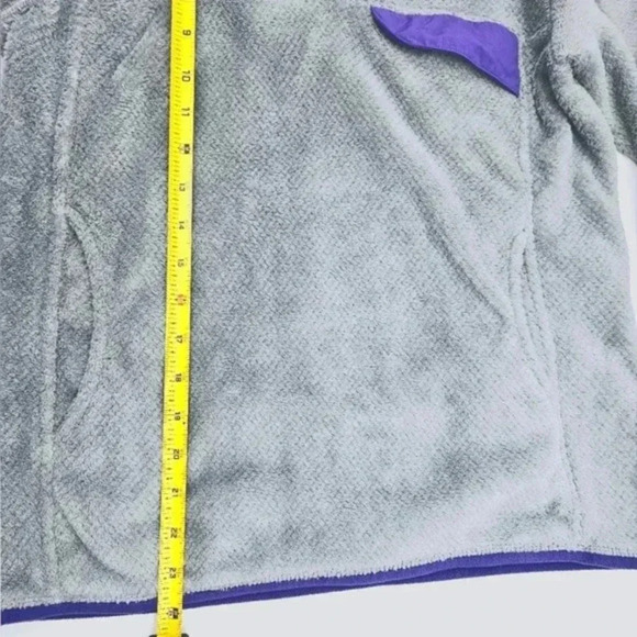 Patagonia Gray Purple Polartec ReTool Snap-T Pullover Fleece Jacket - Picture 8 of 11